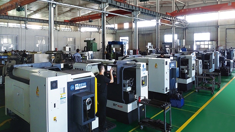 CNC machining workshop for dissolvable-tool production
